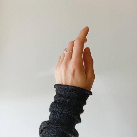 Кільце з натурального циркону (білий)+намистин кольору золото гіпоалерген.сплав d-3мм 15-18р-р на резинці